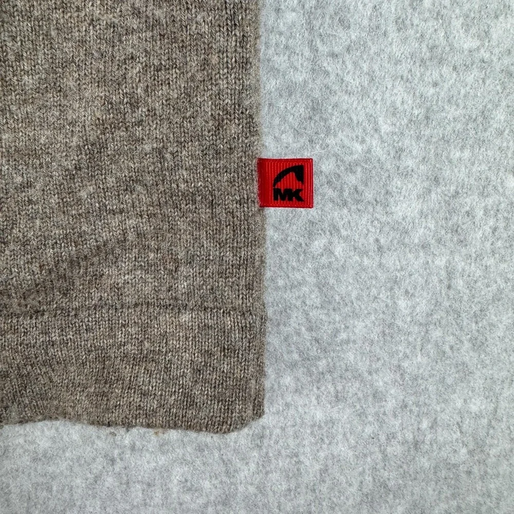 Mountain Khakis Sweater Mens 2XL Brown 100% Merino Wool 1/4 Zip Pullover Knit